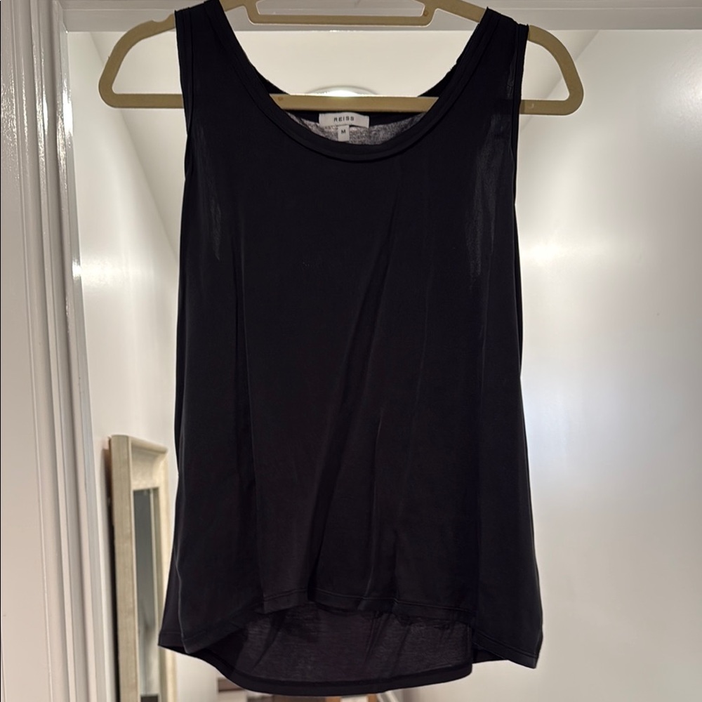 NWOT Reiss Black Sleeveless Tank Top